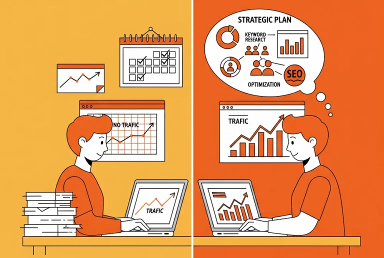 چرا با وجود تولید محتوای منظم، ترافیک سایت ما رشد نمی‌ کند؟